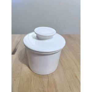 Sweese Porcelain Butter Keeper Crock Bell French Serving Dish White NWOT